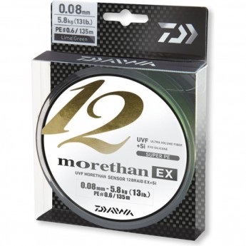 Шнур DAIWA Morethan 12BEX+Si 0,18мм 135м LG